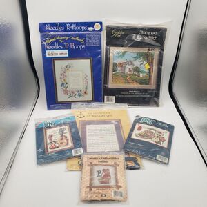 Lot of 6 Assorted‎  Needlepoint Kits New In Package